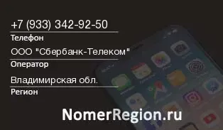 Кто звонил с 9333429250 - регион и оператор